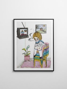 🪴 Valfré Surrealist Pop Art Breaking News Art Print ~ 11x8” (Unframed)